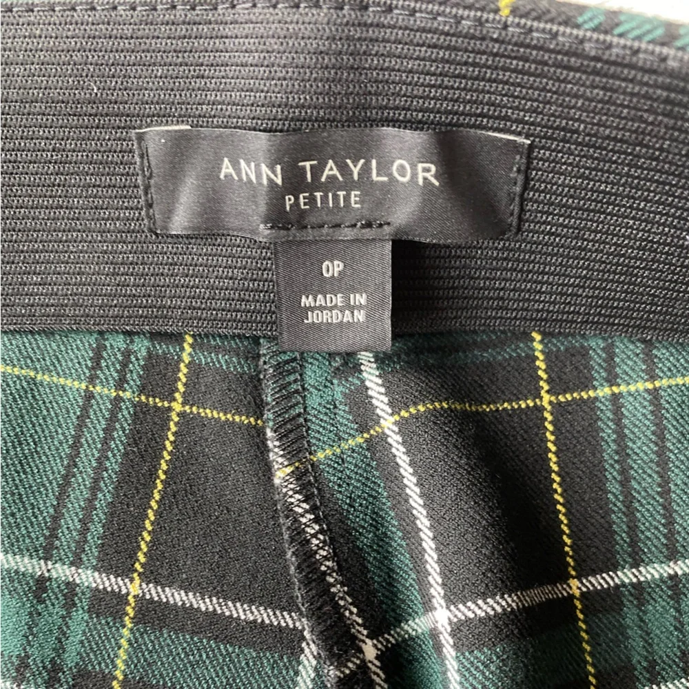 Ann Taylor Petite High Waist Audrey Pant in Plaid, Size OP, MSRP $109 - Picture 9 of 16